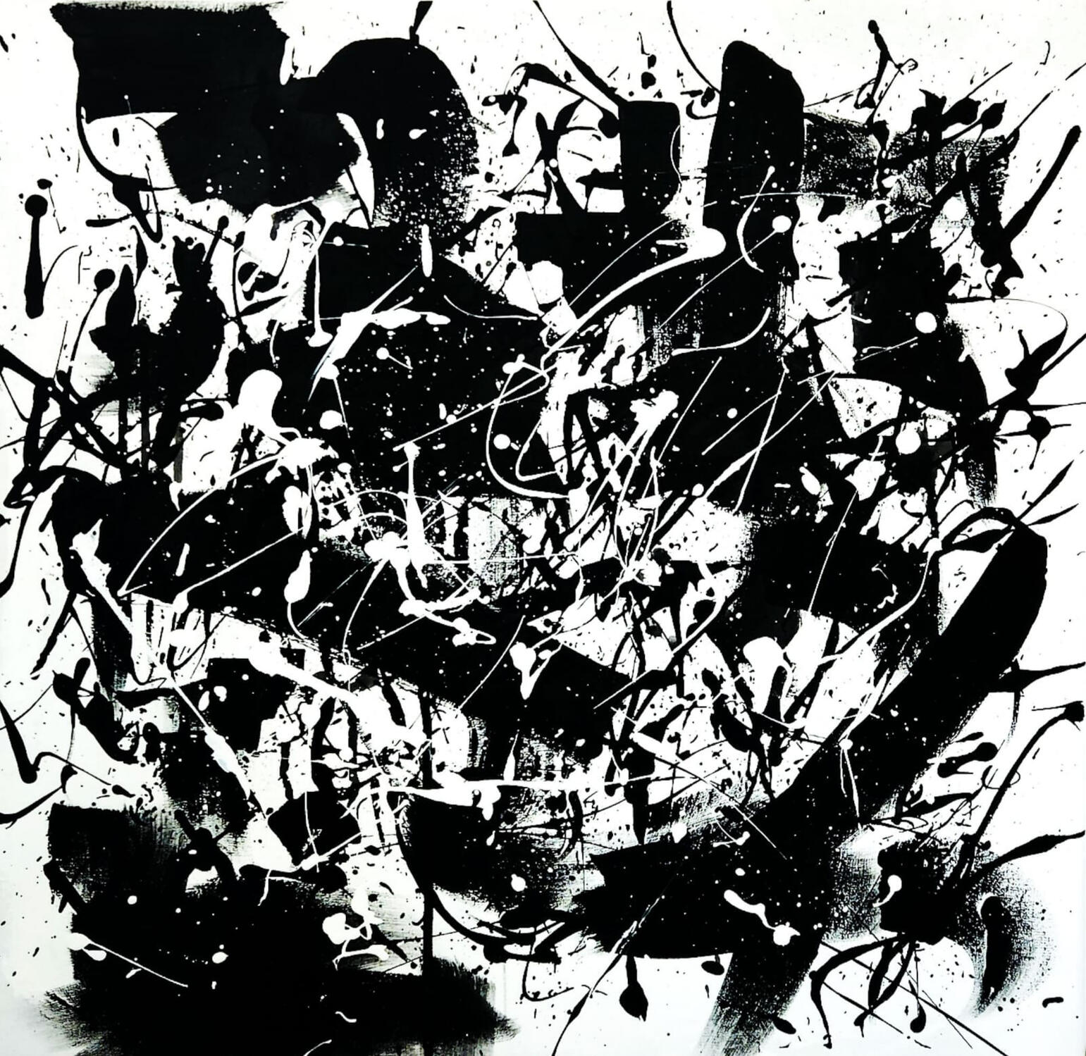 Un abstracto que emerge de aquellas ideas que nos visitan durante el día y nos propone ordenarlas. No pretende ser claro, ni dar respuestas. Existe en el inconsciente y pertenece al ojo de quien lo mire. Acrílico sobre tela · 60 × 60 cm · 2025 · Vendido